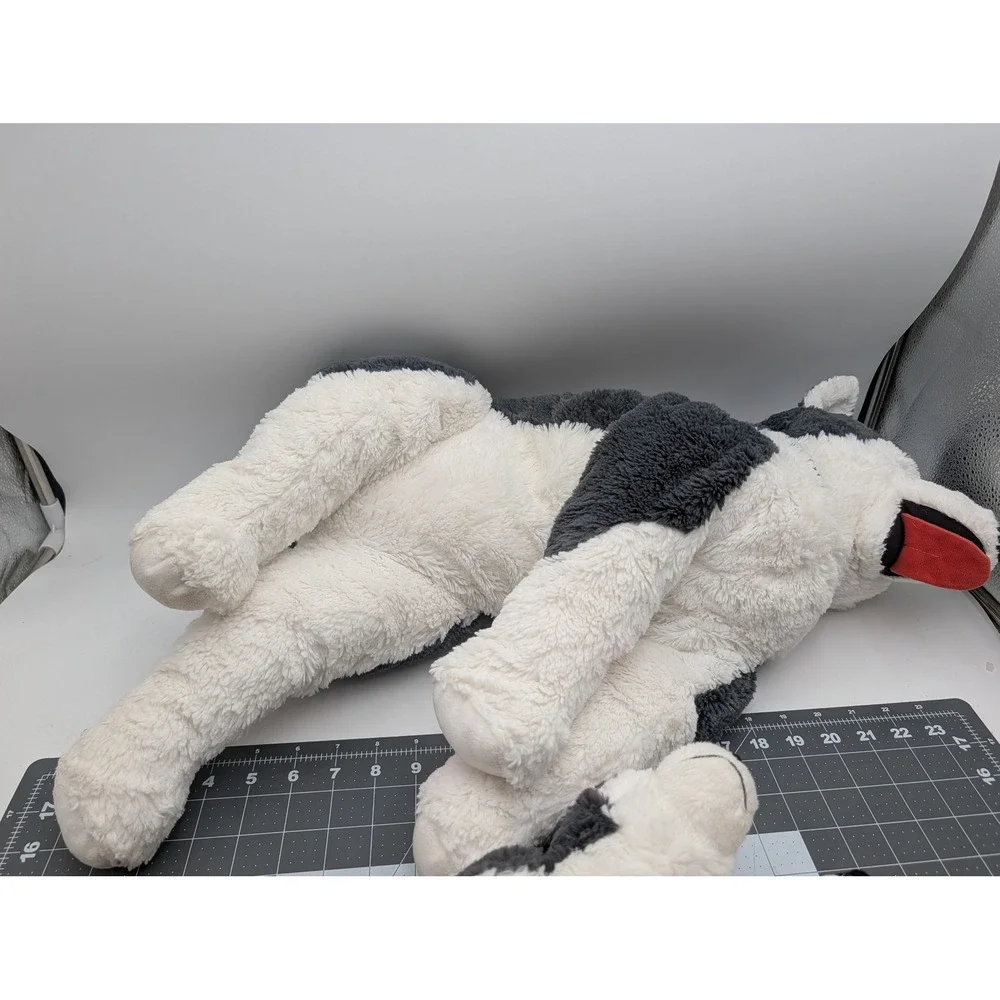 IKEA LIVLIG Husky Plush Dog Lot Grey White Large Small Mom Puppies